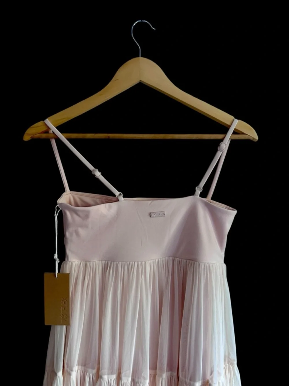 NWT POPFLEX Pirouette Babydoll Dress Tutu Pink Tulle Sz Small - Picture 8 of 9
